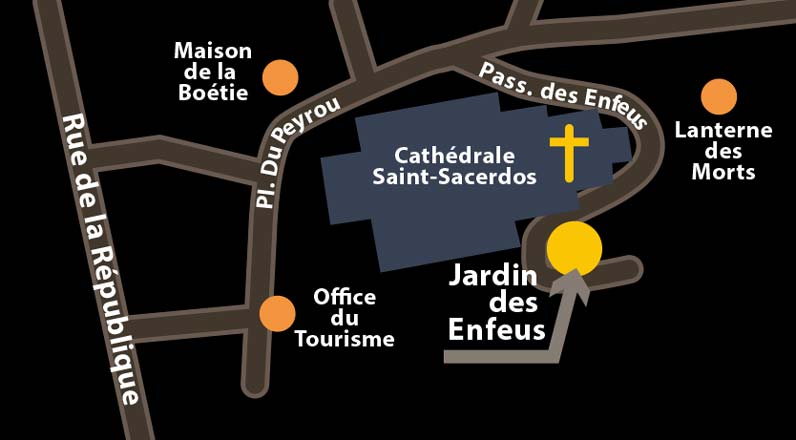 plan Sarlat Jardin Enfeus
